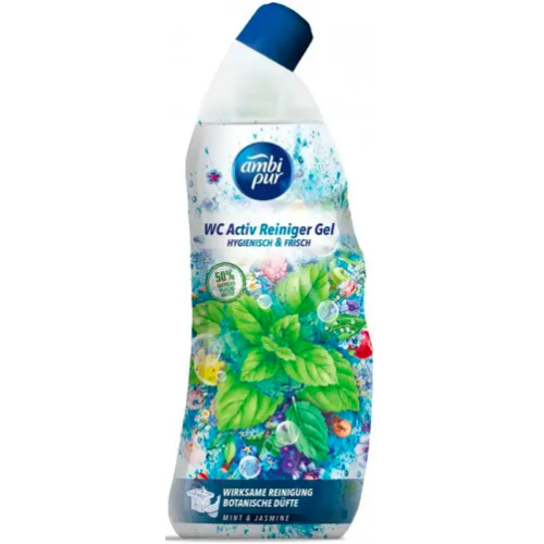 Гель для чищення туалету Ambi Pur WC Botanical Fragrances М'ята та жасмин, 750 мл